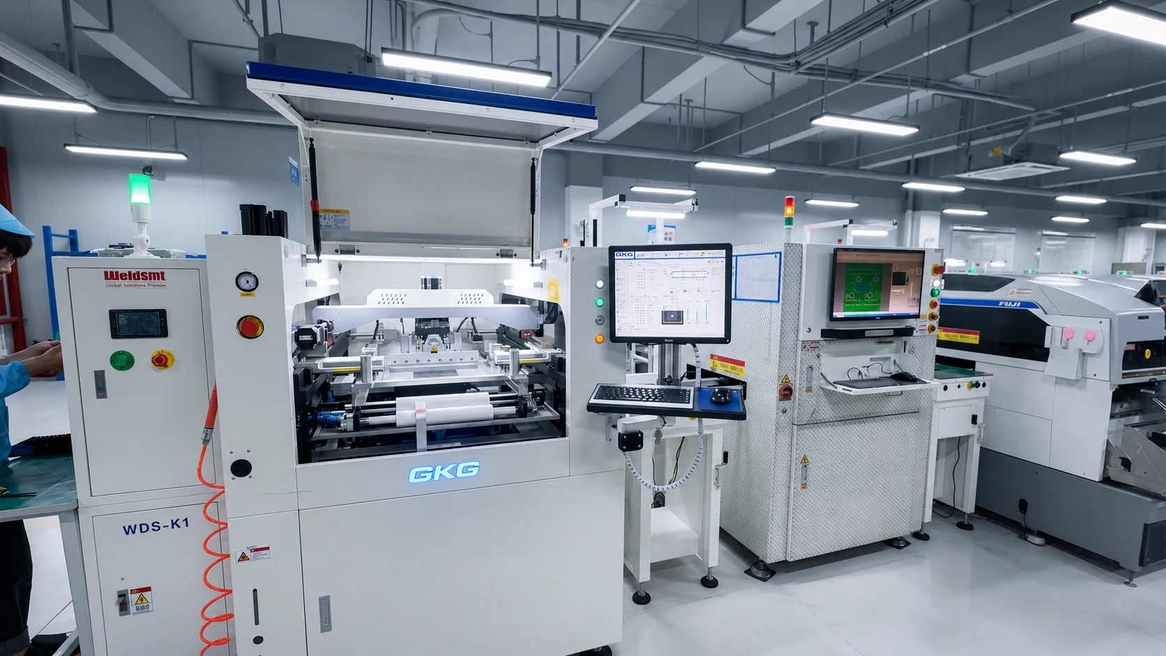 Automated SMT line at the Foredge factory